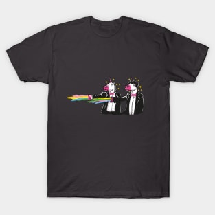 Pulp Fiction Unicorns With Rainbows T-Shirt